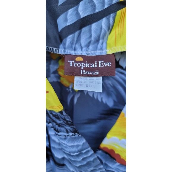 Vtg Tropical Eve Hawaii Caftan Muumuu Dress - Picture 4 of 5